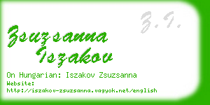 zsuzsanna iszakov business card